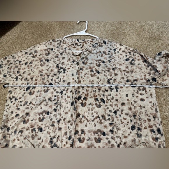 Free People Intimately Neutral Leopard Print Maxed Out Maxi Robe Dress Size S - Picture 12 of 15